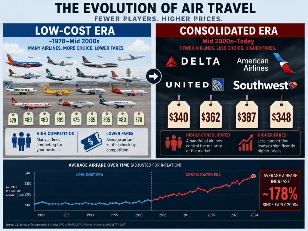 Evolution of Air Travels