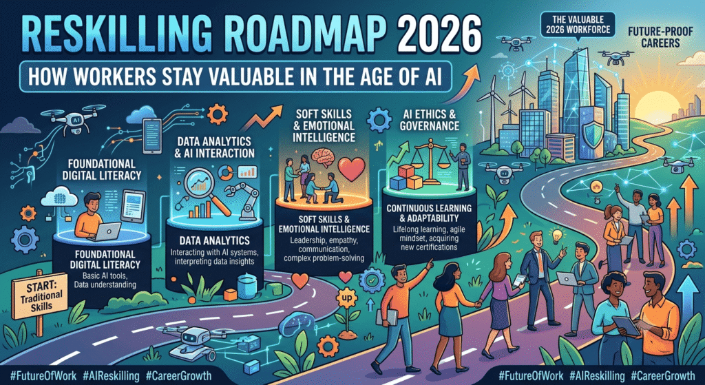 Reskilling Roadmap 2026: How Workers Stay Valuable in the Age of AI