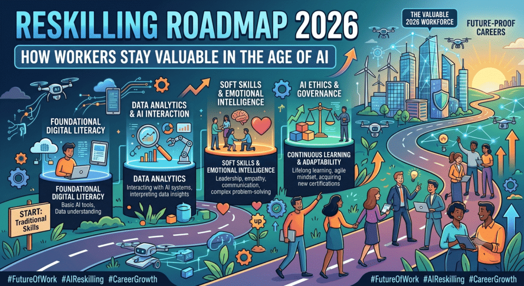Reskilling Roadmap 2026: How Workers Stay Valuable in the Age of AI