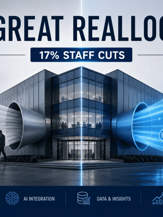 The Great Reallocation: How Profitable Companies Are Cutting 17% of Staff While Announcing Record Growth