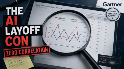 The AI Layoff Con: Gartner Study Reveals Zero Correlation Between Job Cuts and Returns