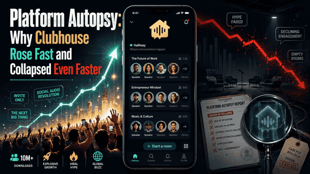 Platform Autopsy: Why Clubhouse Rose Fast and Collapsed Even Faster