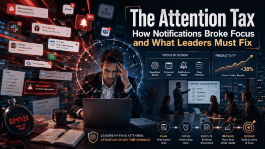 The Attention Tax: How Notifications Broke Focus and What Leaders Must Fix Add DoFollow links pointing to external resources. Add internal links in your content.