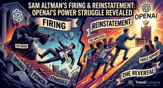 Sam Altman's Firing & Reinstatement: OpenAI's Power Struggle Revealed | TrendAutopsy"